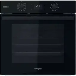 Духова шафа Whirlpool електрична 71 л, A+, дисплей, конвекція, телескопічні напрямні, пара, чорний