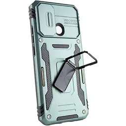 Ударостійкий чохол Epik Camshield Army Ring для Xiaomi Redmi 9C / 10A Зелений / Light Green - мініатюра 4