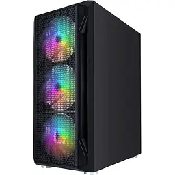 Корпус 1stPlayer X5-BK-4F1 Black без БП (X5-BK-4F1) - мініатюра 3