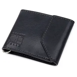 Чоловічий шкіряний зажим для грошей GRANDE PELLE 10х8х0,7 см acs0018647