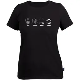 Футболка Fram Eat climb sleep repeat S Чорна (1044-id_7858)
