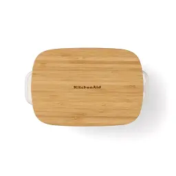Форма для випічки з кришкою KitchenAid керамогранітна 24,1x15x6 см 0,9 л фісташковий колір (CC007424-001) - мініатюра 3