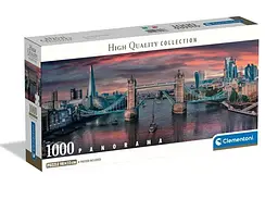 Пазл Clementoni High Quality Collection: Тауерський міст, Лондон, Великобританія (High Quality Collection - Across The River Thames Panorama Puzzle - 1000 pcs.), 1000 ел. (панорама) (39896)