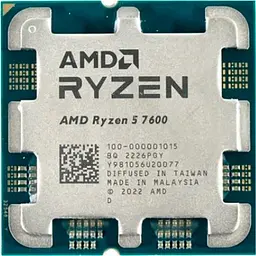 AMD Ryzen 5 6C/12T 7600 (3.8/5.1GHz Boost,38MB,65W,AM5,Wraith Stealth cooler) box - мініатюра 4