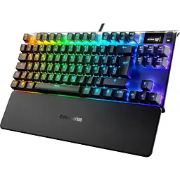 Клавіатура SteelSeries iатура Apex 7 TKL Red Switch (64646) Black USB (64646-OLD) Б/в - мініатюра 3