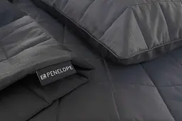 Покривало стьобане з наволочками Penelope - Lia antrasit антрацит 300x280+50x70 (2) - мініатюра 4