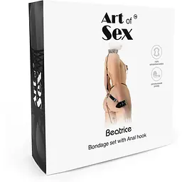 Бондажний набір з металевим анальним гаком Art of Sex Beatrice Bondage set With Anal hook № 3 - мініатюра 7