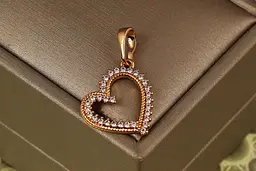 Кулон Xuping Jewelry обідок серце 1,8 см золотистий