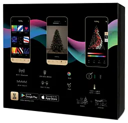 Twinkly Smart LED Гірлянда Twinkly Strings RGB 250, Gen II, IP44, довжина 20м, кабель чорний - мініатюра 2