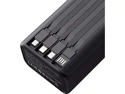 Зовнішній акумулятор (Power Bank) XO 30000mAh Black (PR285) - мініатюра 3