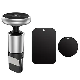 Автотримач Borofone BH47 Cool move air outlet magnetic (extended version) Black / Silver - мініатюра 2