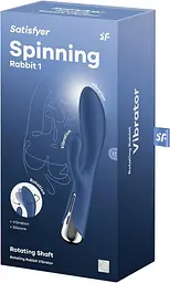 Вібратор-кролик Satisfyer Spinning Rabbit 1 20 см синій - мініатюра 9