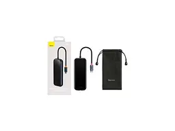 Мультипортовий адаптер BASEUS AcmeJoy 5-in-1 Multifunctional Type-C Dark Gray (WKJZ010113) - мініатюра 8