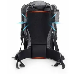 Рюкзак Naturehike Rock NH20BB113 40+5 л чорний - мініатюра 2
