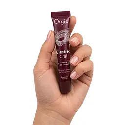 Віброблиск для губ Orgie Electric Oral Lips Gloss Strawberry, 10 мл (полуниця) - мініатюра 3