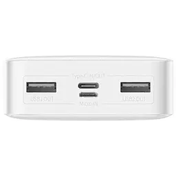 Зовнішній акумулятор Baseus Bipow Digital Display 20000 mAh 15W (PPDML-J02/PPBD20) білий - мініатюра 5