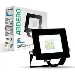 Прожектор світлодіодний Ardero LL-1010ARD 10 Вт 6500K чорний (80015) - мініатюра 2