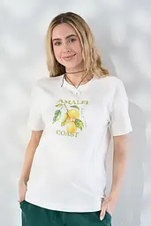 Футболка для вагітних та годуючих з блискавками для годування Dolce XL Юла Мама молочний - мініатюра 2