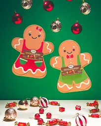 Новорічний набір цукерок Feletti Carton Box Gingerbread 200 г - мініатюра 3