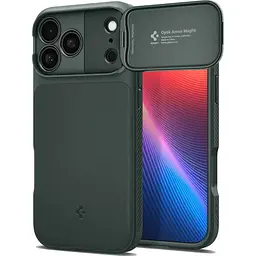 Чохол Spigen Optik Armor для iPhone 17 Pro Max Abyss Green (ACS09901) - мініатюра 3