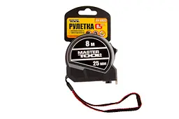 Вимірювальна рулетка MasterTool 8 м x 25 мм 2 фіксатора 60-8025 - мініатюра 2
