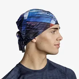 Шарф-труба Buff Coolnet UV Stal Blue Чорний-Синій - мініатюра 3