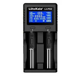 Розумний зарядний пристрій для акумуляторів LiitoKala Lii-PD2 АА, ААА, 18650, 21700, 26650 Li-ion, LiFePO4, Ni-MH, Ni-Cd (19410) - мініатюра 2