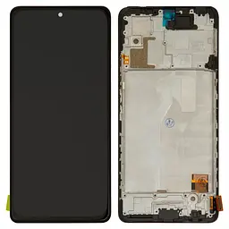 Дисплей для Xiaomi Redmi Note 10 Pro, чорний, з рамкою, ., з широким обідком, (OLED)