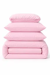 Наволочка Ecotton 50х70 см фланель із бавовни Pink Рожевий (24393) - мініатюра 2