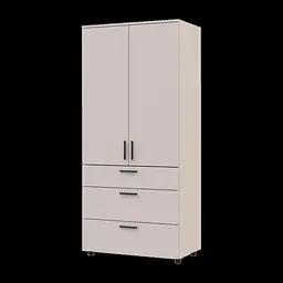 Шафа для одягу Doros Торн Кашемір 2 ДСП/3Ш (штанга) 90х51.6х200 (44900449) - мініатюра 4