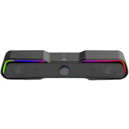 Акустична система 2.0 HP DHE-6002 3.5 мм + USB 6 Вт Sound Bar LED RGB - мініатюра 4