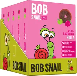 Набор фруктовых конфет Bob Snail Яблочно-Малиновые (5 шт. х 100 г)