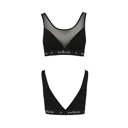 Топ з прозорою вставкою Passion PS002 TOP L, black - мініатюра 5