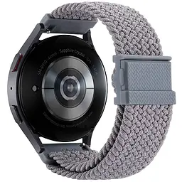 Нейлоновий ремінець Universal 20 mm Elastic Adjustment Samsung/Amazfit/Huawei Gray - мініатюра 2