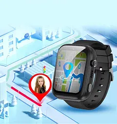 Дитячий смарт годинник Lemfo T-02 з прослуховуванням, 4G SIM-картою, відеодзвінками, GPS геолокацією, текстовим і голосовим чатом та кнопкою SOS Зелений - мініатюра 9
