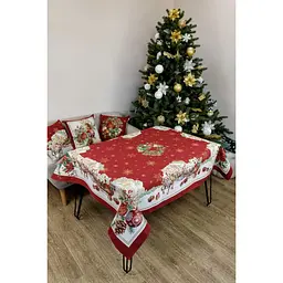 Скатертина гобеленова Прованс Present з люрексом 135 x 220 см (41739)
