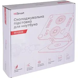 Підставка для ноутбука до 17.3" OfficePro LS111B, Black, алюміній/силікон, регулювання нахилу - мініатюра 6