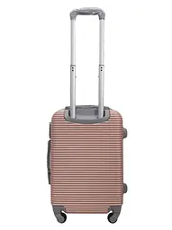 Валіза маленька S ABS-пластик Milano bag 004 56,5×39×24см 40л Рожеве золото - мініатюра 3