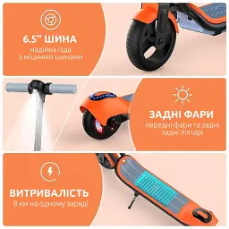 Дитячий електросамокат GIANT Kids ES1 LED Синій - мініатюра 10