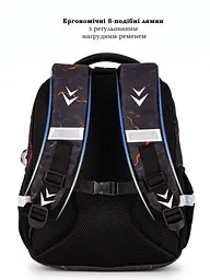 Шкільний рюкзак з ортопедичною спинкою для хлопчика School Standard 475 гр 17,5 л Чорний - мініатюра 4