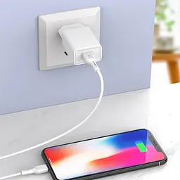 Зарядний пристрій SkyDolphin SC36V (1USB, 2.4A) Білий (SDMZP-000118) + кабель microUSB - мініатюра 2