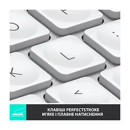 Клавіатура Logitech MX Keys Mini Wireless Illuminated UA Pale Grey (920-010499) - мініатюра 3
