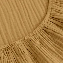 Простирадло на резинці муслін Cosas Mustard 200х200х20 см (08Muslin_Mustard_200x200x20) - мініатюра 4