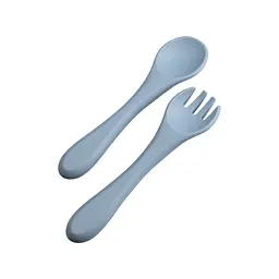 Набір силіконового посуду для дітей Ведмедик 7 предметів, синій TS Kitchen HP34546BL - мініатюра 5