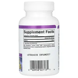 Мелатонін Natural Factors Stress Relax Melatonin 1 мг 90 жувальних таблеток - мініатюра 2