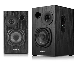 Компьютерные колонки 2.0 REAL-EL S235 18W Black - мініатюра 1