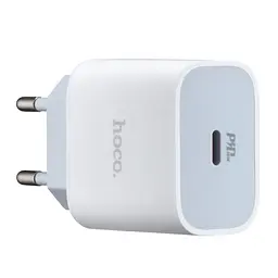 Мережевий зарядний пристрій Hoco C76A Plus Speed source PD20W charger (EU) Білий