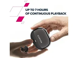 Навушники TWS Canyon OWS Ear Clips OnFlow 14 Black (CNS-TWS14B) - мініатюра 6