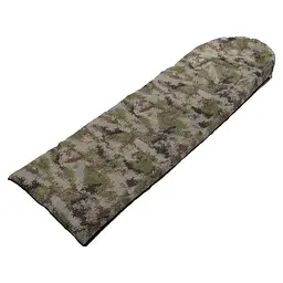 Спальний мішок ковдра з капюшоном спальник PL 180+30х70см t -5 до +15 950г STENSON камуфляж - мініатюра 7
