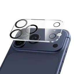 Захисне скло для камери iPhone 17 Pro Max HOCO 3D night shooting circle lens glass set (25PCS) G13 - мініатюра 2